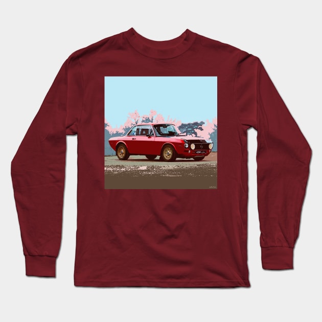 Lancia Fulvia Long Sleeve T-Shirt by ConceptYellow